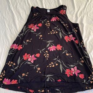 Old navy floral XL luxe keyhole tank